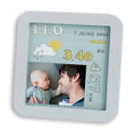 Raam koos beebi s&uuml;nnikuup&auml;evaga Baby Art My Birth Date