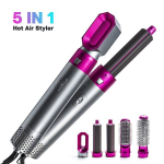 Uus Kuivati ​​Multi Styler koos lokirulliga sirgendaja ja harjaga F&ouml;&ouml;n juustele Multi Styler koolutaja juhtmeta lokitangid - valikuline viieosaline komplekt