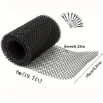 6m Plastist Vihmaveerenni V&otilde;rgusilm 10 Konksuga - Painduv Lehekaitsefilter S&uuml;steem.