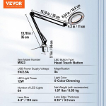 Suurendus Vevor LED lamp 5x 110mm objektiiv