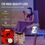 7 v&auml;rvi LED-valgusravi mask Vevor, 850 nm NIR