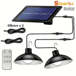 Staaricc p&auml;ikesetoitel rippvalgusti koos 2 LED-pirniga., &Scaron;alta Balta