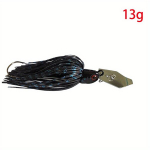 13g/0.46oz 19g/0.67oz Spinner Chatter Bait Kaldulant Jig Peaga Haug Bass Kala P&uuml;&uuml;k, Juoda