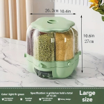 1tk S&auml;ilitusn&otilde;u, Majapidamises P&ouml;&ouml;rlev &Uuml;mmargune Toidukarp Kaasiga, Matcha Green didelis