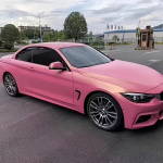 Teemant Kuldne Liiv Roosa Auto Kile - PVC Vin&uuml;&uuml;l Naiste V&auml;rvimuutev Film, 50x150cm V&auml;lisaksessuaar.