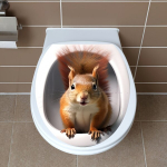 Loominguline WC Kleebis Armas Orav Veekindel Kleebis.