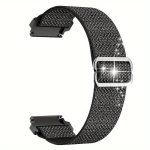 20mm Bling Nailonrihm Amazfit GTS ja GTR-le, Juoda