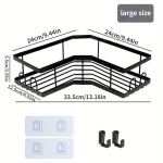 1tk Seinale Paigaldatav Nurgariiul - Multifunktsionaalne Rauast Kolmnurkriiul Vannitoale
