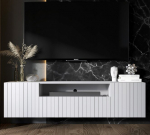 TV kapid Meble Lindner 150 cm valge matt Reljeefsed esiosad