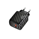 40W Kahe Portiga USB C Seinalaadija, Kiire Adapter, Juoda
