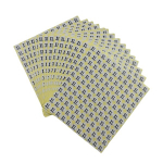 &Uuml;ks pakk riietusesuuruse kleebiseid, 15 lehte &uuml;mmargusi riietusekleebiseid, 14 suurust (XS/S/M/L/XL/XXL/XXXL) 1980 t&uuml;kki &uuml;he paki kohta (1.52 cm)., XL