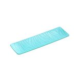 1tk, Sushi Kandik, Ristk&uuml;lik Imitatsioonkeraamiline Taldrik, Plastist Magustoidu Taldrik., Mėlyna