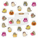 500tk/rull Pusheen Kass Naljakas Kleebised Pakett, Armas Multikas Stickerit