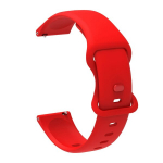 22mm 20mm silikoonrihm Samsung Galaxy Watch jaoks, asendusrihm Huawei/Amazfit/Garmin/Xiaomi/Realme tarvikud, Raudona