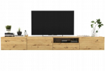Rippuv TV-kapp Meble Lindner 240 cm artisan tamm matt