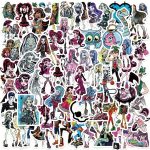 70tk Monster High Kooli Kleepsud Veekindel Kingitus