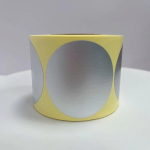 5.08cm Kuldne &Uuml;mmargused Metallilised Kleebised, V&auml;rvilised Punkti Sildid 300 Rulli, sidabras