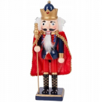P&auml;hklipureja puidust j&otilde;ulufiguur 25 cm KING koos mantliga 51