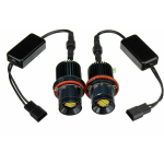 2X valge 80W LED Angel Eyes Halo Ring marker pirn BMW E39 E60 E53 jaoks