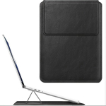 S&uuml;learvuti Premium kunstnahast s&uuml;learvutivutrus MacBook Air Pro & Microsoft Surface 13/14 - Veekindel, Vastupidav, P&otilde;rutuskindel alusega | Komplektis hiirematt., Juoda