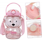 K&auml;epidemega veepudel SWEET BEAR PINK 1000 ML BD27