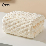 4-osaline K&auml;rgstruktuurne Vannilinad, Kiiresti Kuivavad Microfiber R&auml;tikud, 4 vnt Beige