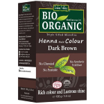 INDUS VALLEY Hennap&otilde;hine juuksev&auml;rv, TUMEpruun, 100% orgaaniline, SERTIFITSEERITUD - ECOCERT, vegan, halal, 100 g, 3/0 Dark Brown