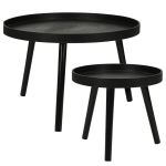 2 diivanilaua komplekt Home&Styling, must