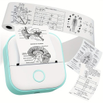 Phomemo T02 Mini Printer - Tasku Printer 50mm Kleepsupaberiga , Mėlyna