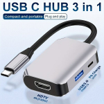 USB-C Hub, Multi-Port Adapter MacBook Pro jaoks, 3 viename