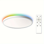 Tuya Wi-Fi RGB lakke valgusti Alexa/Google h&auml;&auml;ljuhtimine 30W., 30W (320*40mm) balta su nuotolinio valdymo pulteliu