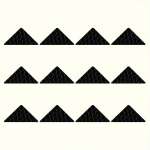 Vaibakinnitused Libisemisvastased Padjad Puitp&otilde;randatele Ja Plaatidele, 12vnt Triangle Black