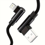 IPhone Kiire Laadimiskaabel 1m/1.5m/2m/3m iPad Airpods Vastupidav., Juoda