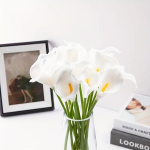 10tk Kunstlilled Calla Liilia Pulmadeka Lily Kimp, Baltas