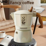 Uao Premium Itaalia Moka Pot - Kaheklapiline, 150Ml/270Ml Kohvimasin K&otilde;igile Kasutamiseks.