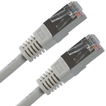 LAN kaabel FTP, Cat.5e, RJ45 M - RJ45 M, 0.5 m, varjestatud, hall