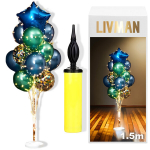 &Otilde;hupallialus LIVMAN LX-01 13 &otilde;hupalli, LED-tulede ja &otilde;hupalli t&auml;itepumbaga, 1,5 m