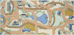 AW Rugs laste vaip Playtime Desert Mist 95x200 cm