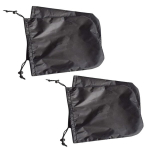 MirrorCover auto tahavaatepeegli katted, must, 2 paari