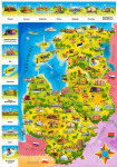 Puzzle 120 Balti riikide kaart + puzzlem&auml;ng E-210