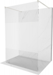 Walk-in du&scaron;isein Mexen Kioto, Brushed nickel, poolmatt klaas, 100 x 200 cm