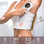 990000 Flashes IPL laseriga karvaeemaldusmasin Photon Epilator Depilator White