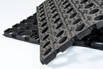 HONEYCOMB kummist ažuurne uksematt 40x60 20mm must