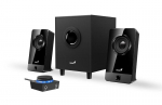 GENIUS repro SW-2.1 300X/ 2.1/ 10W/ dřevěn&eacute;/ čern&eacute;