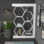 Raamaturiiul Kalune Design Artemis 322RTC1115, valge