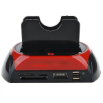 HDD dokkimisjaam Ide Sata Dual Dual USB Clone k&otilde;vaketta kaardilugeja multifunktsionaalne