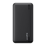 USB-C v&auml;lineaku, 2x USB, 2x USB, Micro-USB, 10 000 mAh - Havit (PB90) - Musta