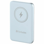 Akupank Verbatim Powerbank indukcyjny `n` Go 15W 5000mAh Wireless Magnetic niebieski|blue 32242