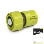 Kiirliitmik voolikule 3/4" Bradas LIME LINE STOP-funktsiooniga