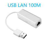 Ethernet Adapter USB 100 Mbps RJ45 LAN S&uuml;learvuti PC Mac Linux., Baltas